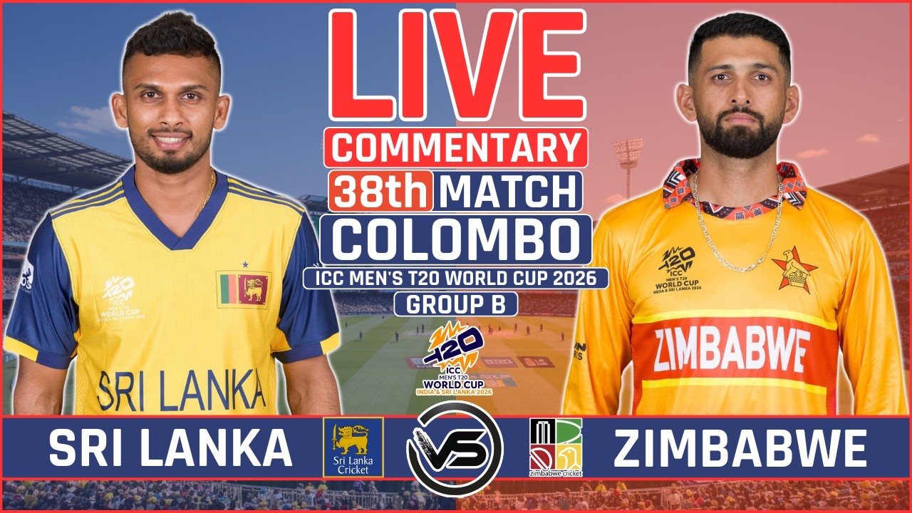 ICC T20 World Cup 2026 Live: Sri Lanka vs Zimbabwe Live | SL vs ZIM Live Scores & Commentary