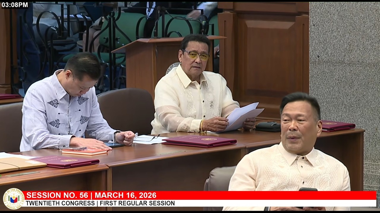 LIVE: Senate Plenary Session No. 56 (March 16, 2026)