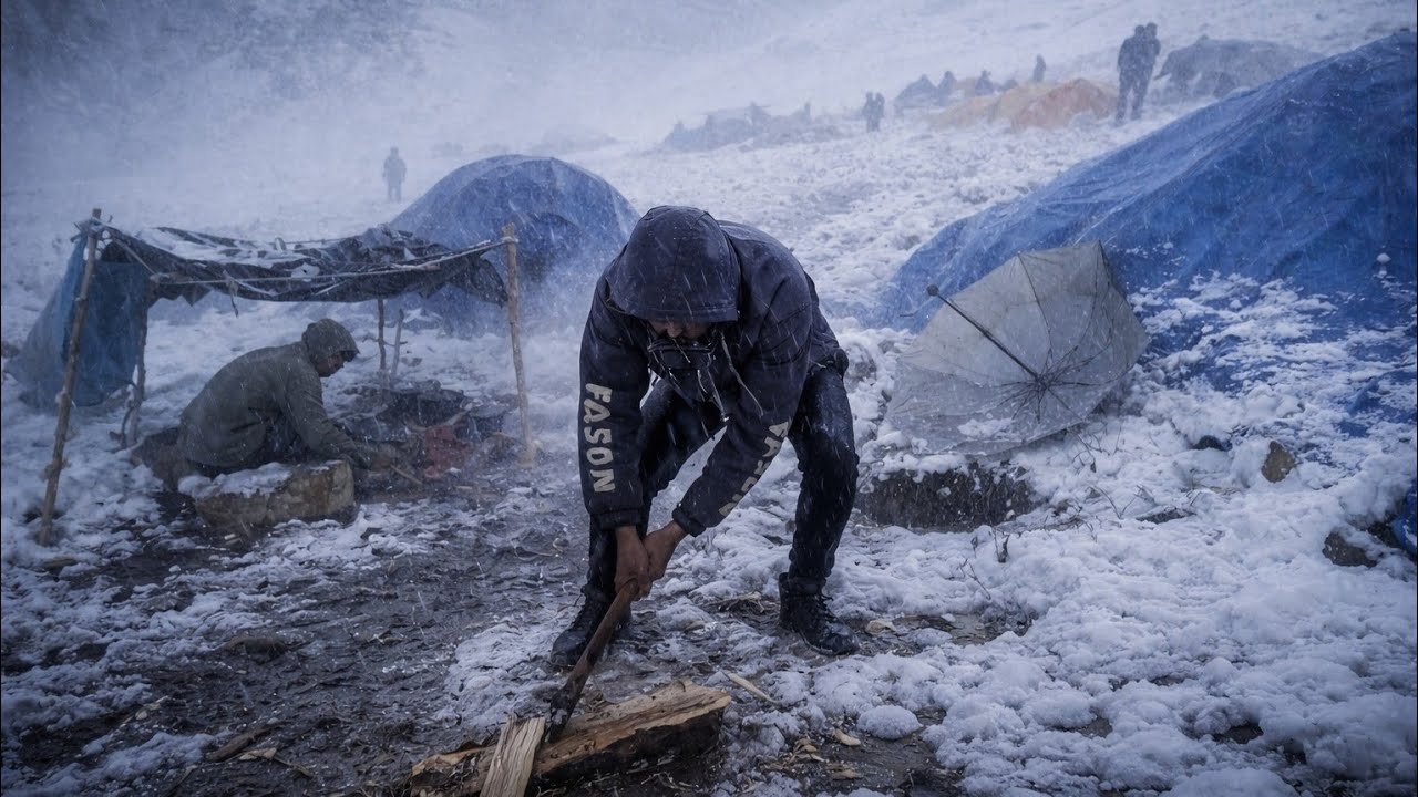 Inside Dolpa’s Coldest Region | A Family’s Real Experience Living in Nature, Caves & Tents🌧️🌧️🌧️