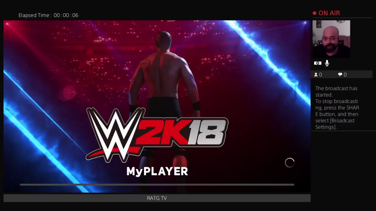 RATG TV  Live PS4 broadcast WWE 2K18