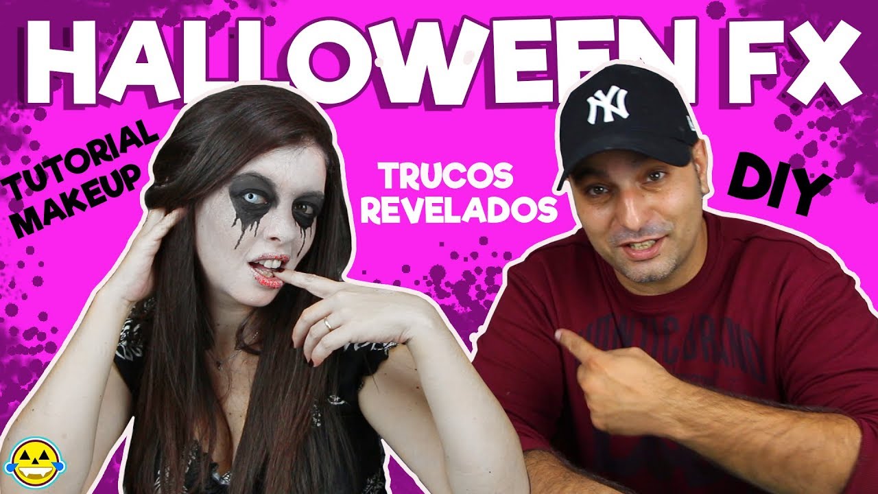 🎃TUTORIAL COMO HACER MAQUILLAJES FX SUPER SENCILLOS DE HALLOWEEN!! DIY EASY MAKE UP FX HALLOWEEN
