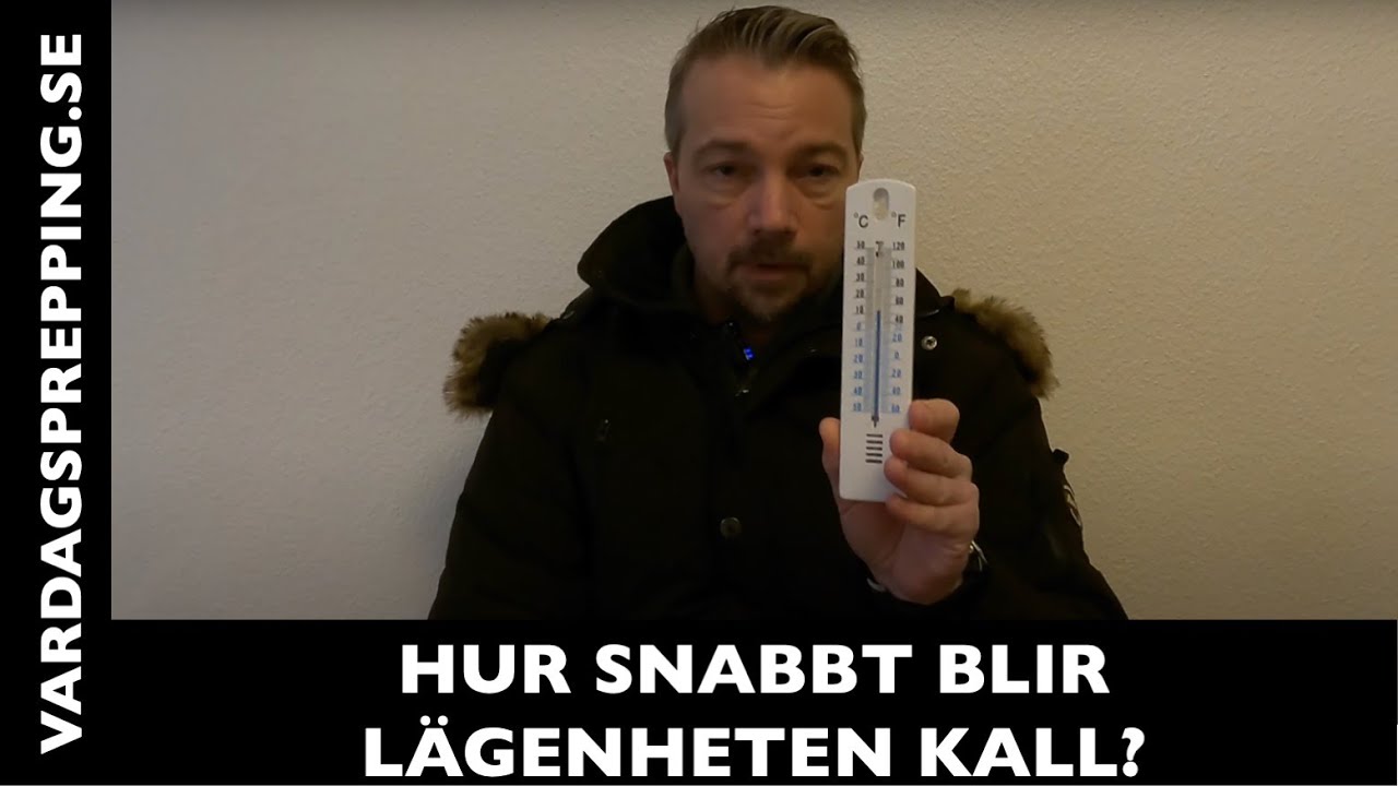 Hur snabbt blir lägenheten kall och går det att värma upp den med en fotogenvärmare?