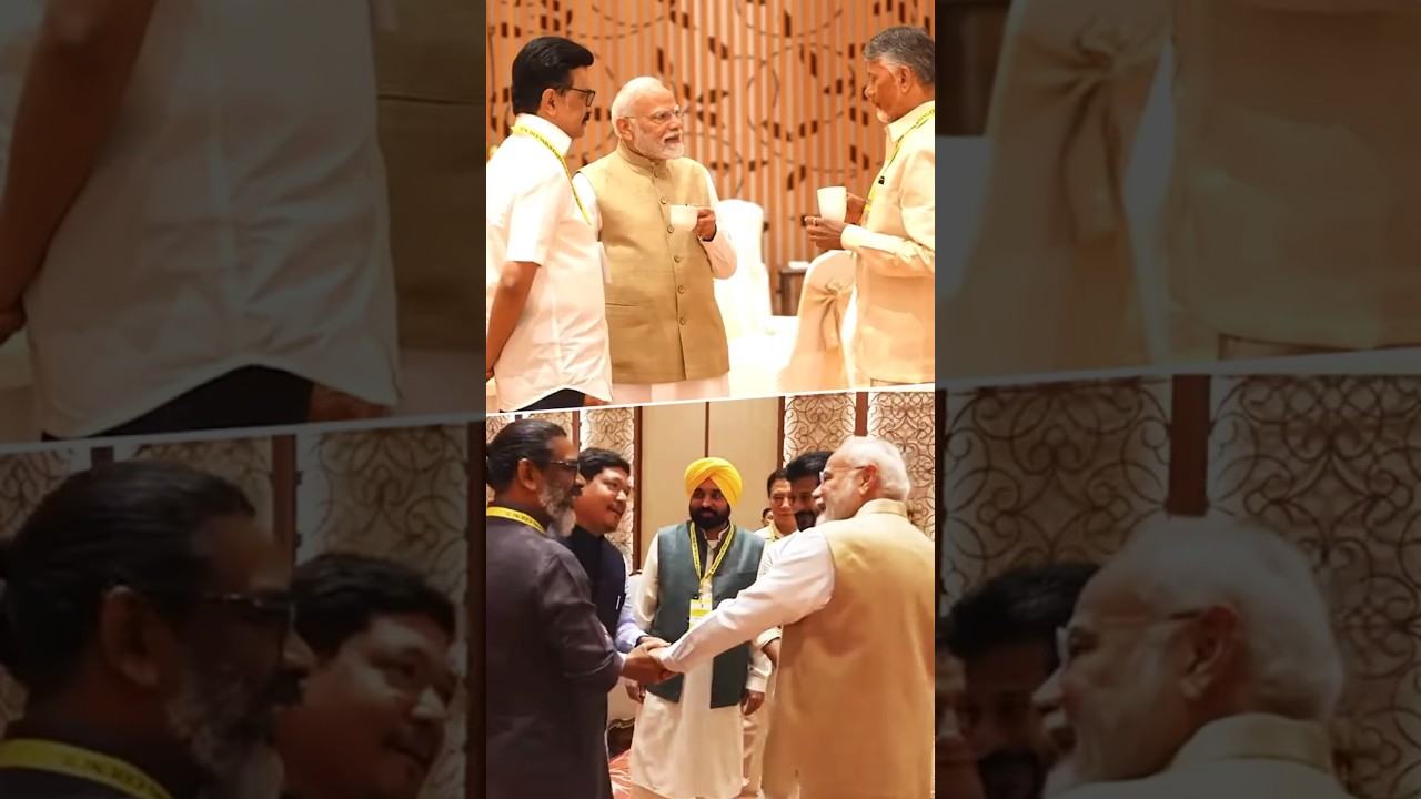 PM Modi interacts with Chief ministers during NITI Aayog meeting | #shorts