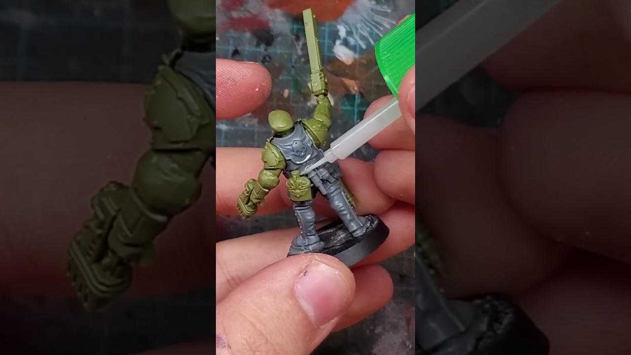 Kitbashing an Astra militarum general!: Warhammer 40k #paintingminiatures #warhammer40k #shorts