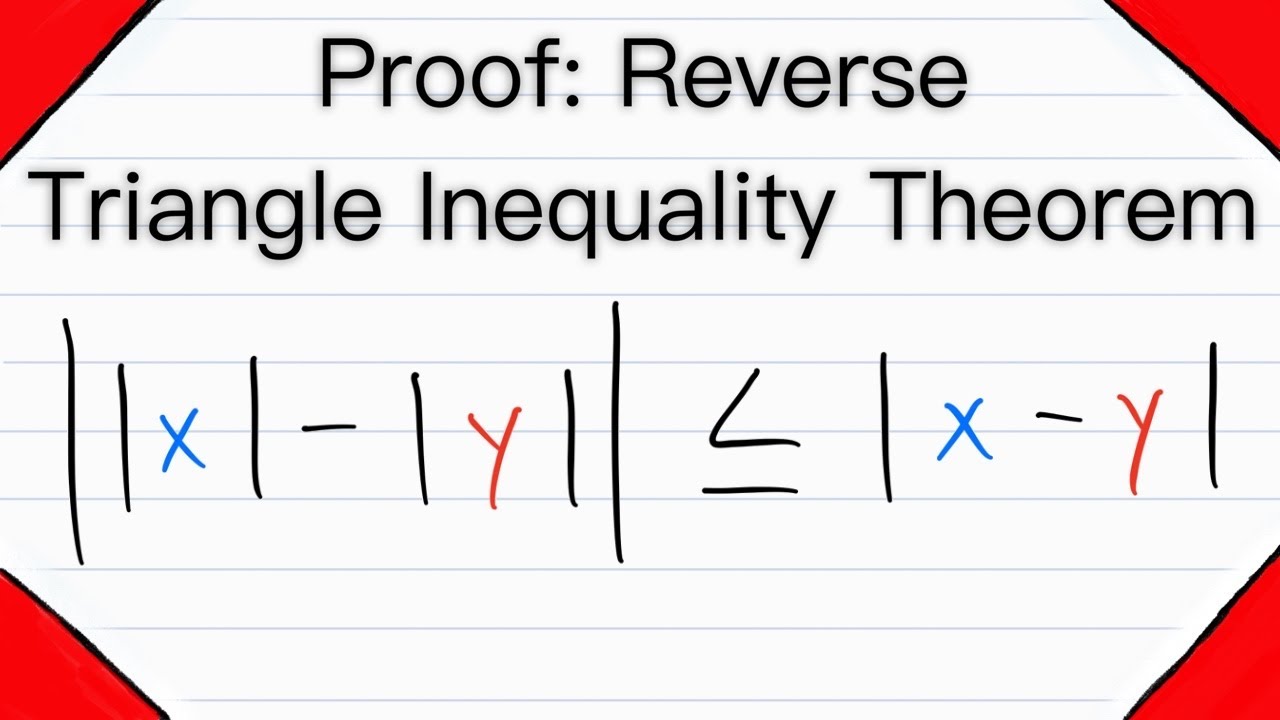 Proof: Reverse Triangle Inequality Theorem | Real Analysis