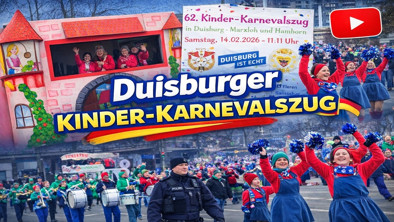Kinder-Karnevalszug Duisburg 2026 🎭 Marxloh & Hamborn Parade | Germany Carnival