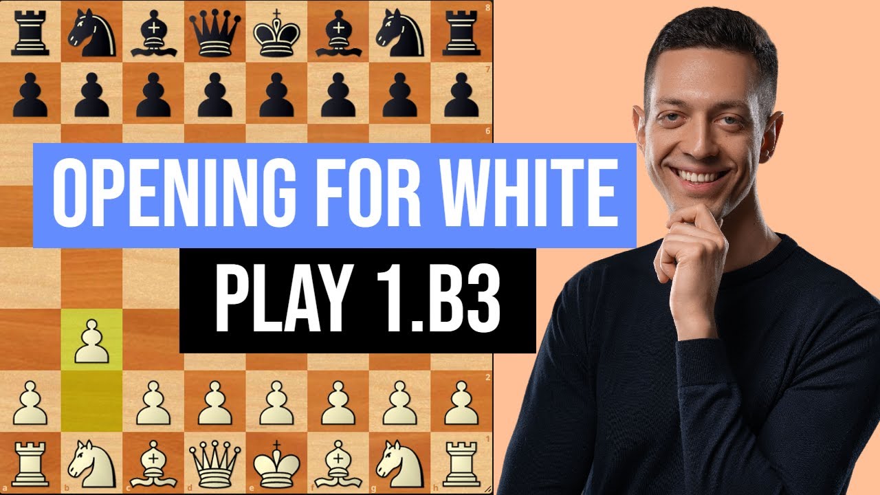 Простой дебют за белых | Игра 1.b3 !? | Дебют Нимцо-Ларсена
