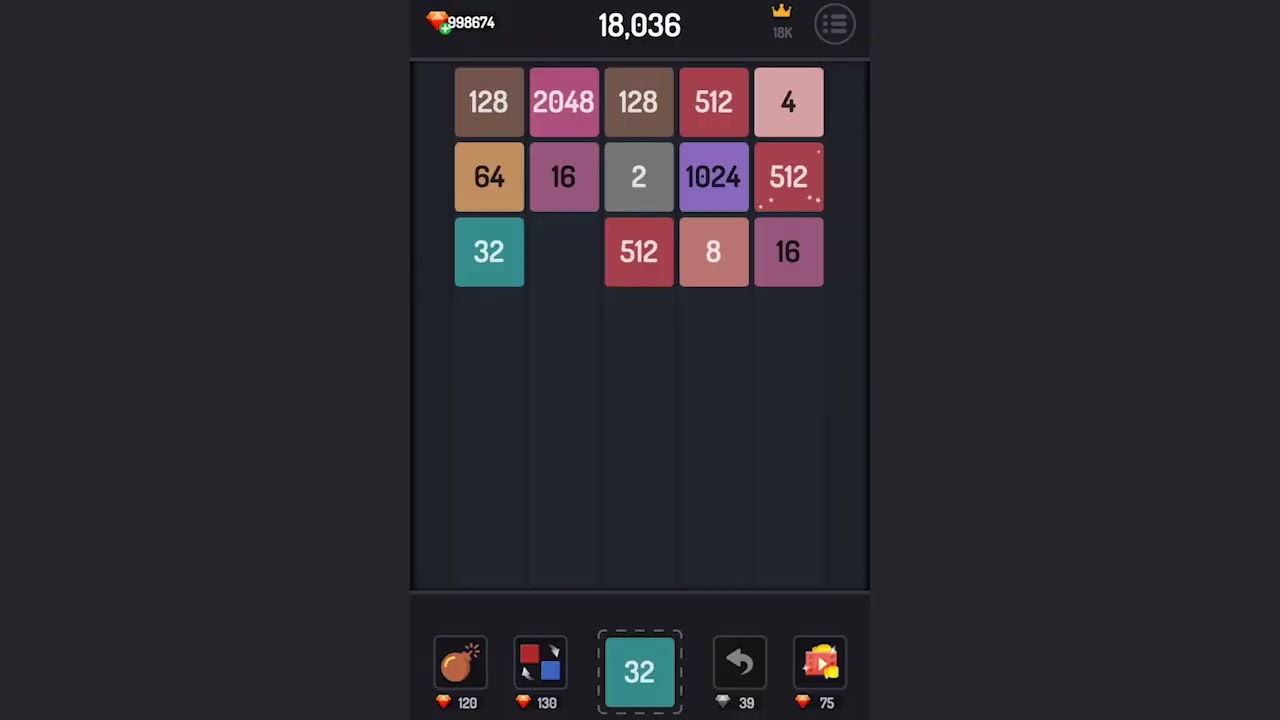 Merge block - 2048 puzzle game