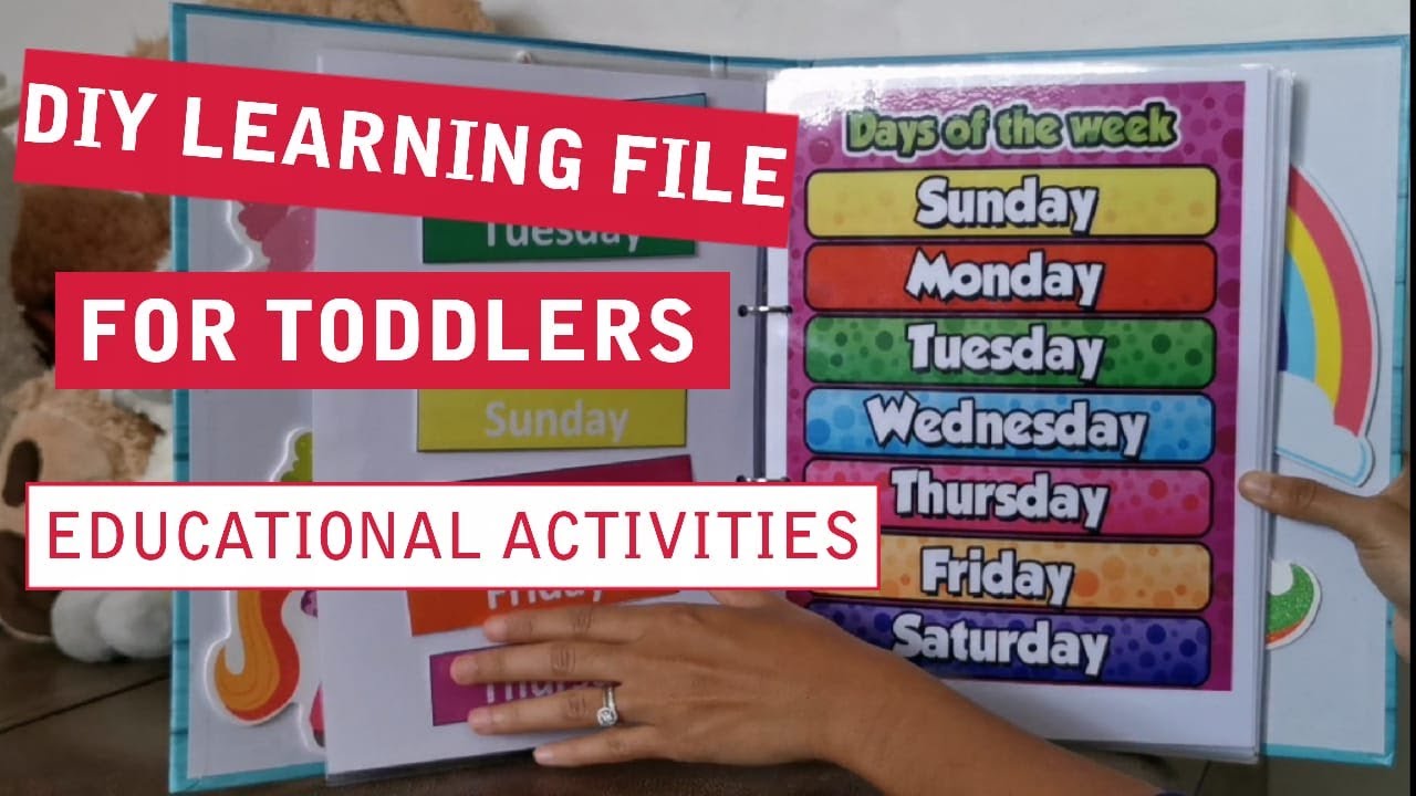 DIY EDUCATIONAL ACTIVITY FILE FOR TODDLERS | LEARNING BINDER