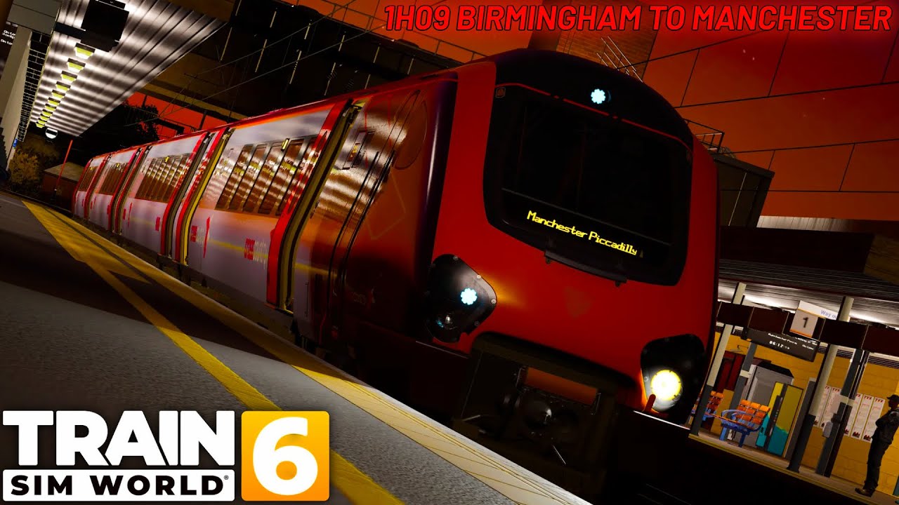 1H09 Birmingham to Manchester | Class 220 Voyager | WCML: Birmingham to Crewe | Train Sim World 6