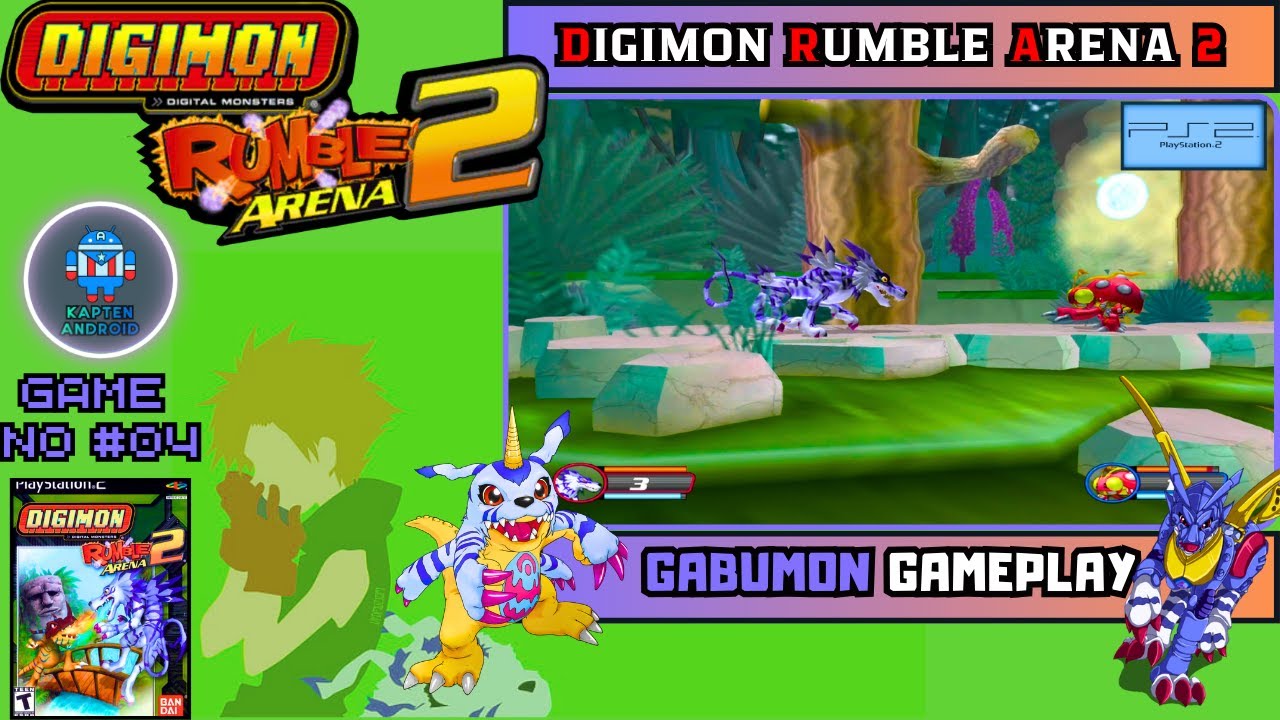 Digimon Rumble Arena 2 PS2 | Gabumon Gameplay