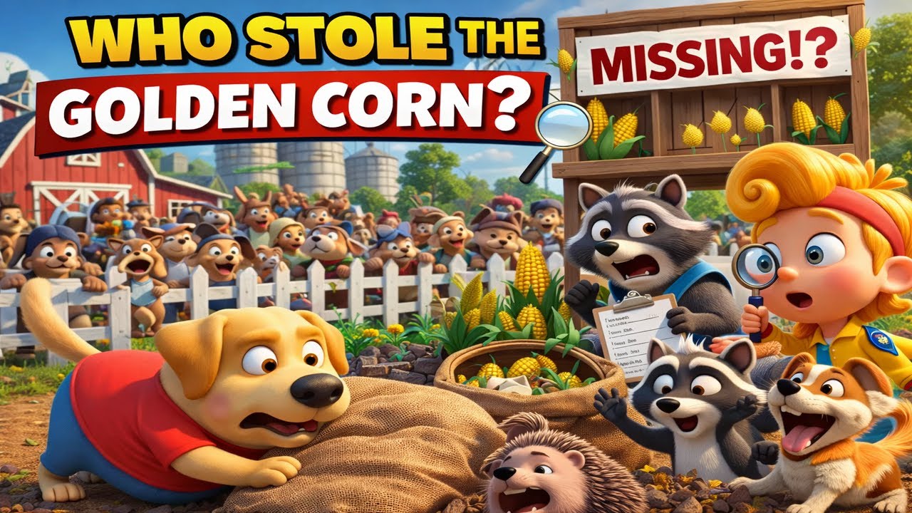 Who Stole the Golden Corn 🌽🕵️‍♂️ Funny Farm Mystery  Maxi & Boltie Cartoon