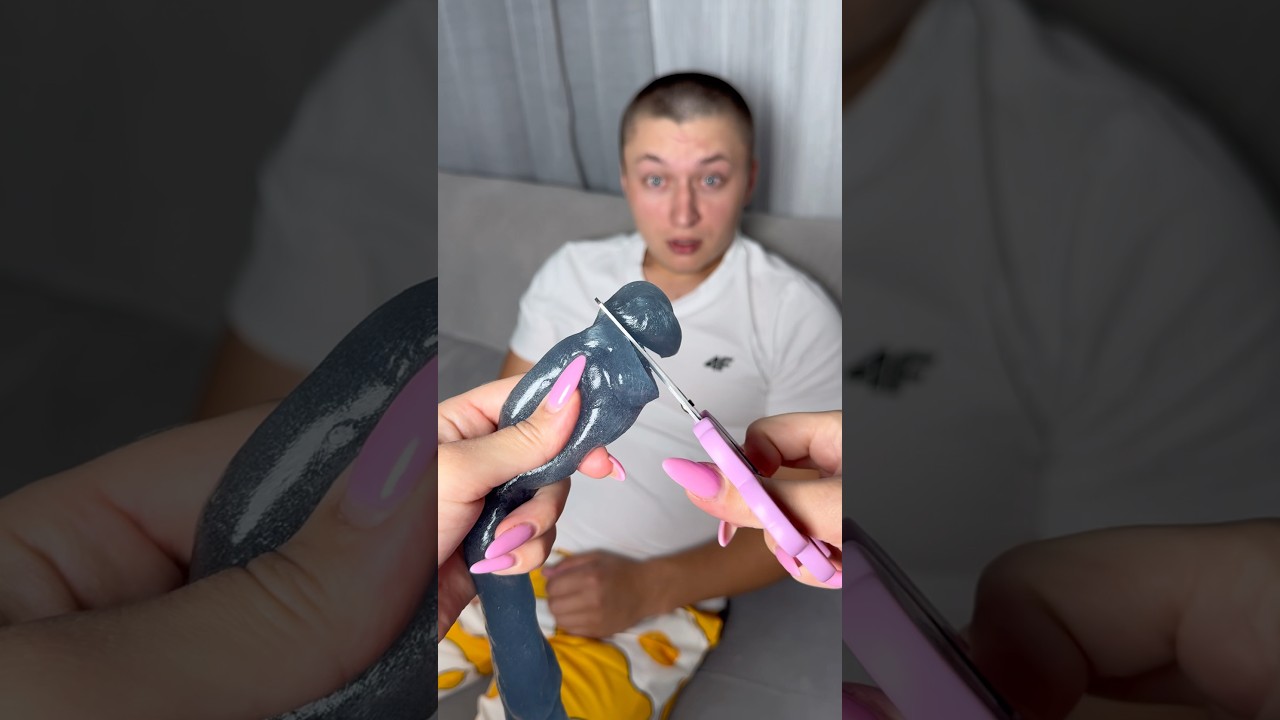 Растягивание слайма😳 Почему я не знала об этом раньше?