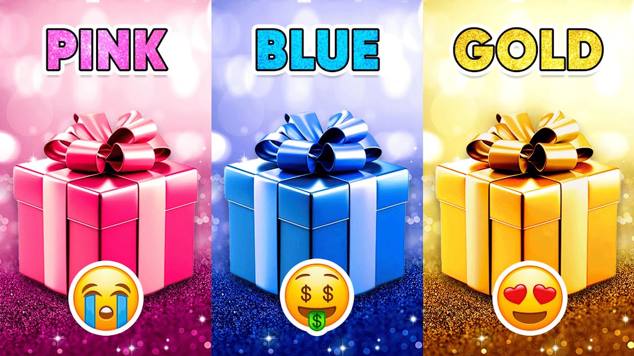 Choose Your Gift...! Pink, Blue or Gold 💗💙⭐️ How Lucky Are You? 😱