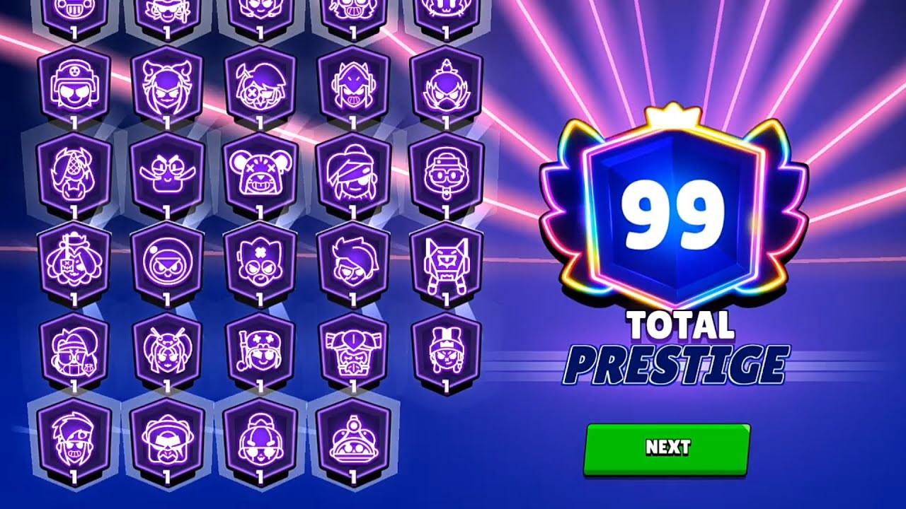 TOTAL PRESTIGE 99👑 | BRAWL STARS