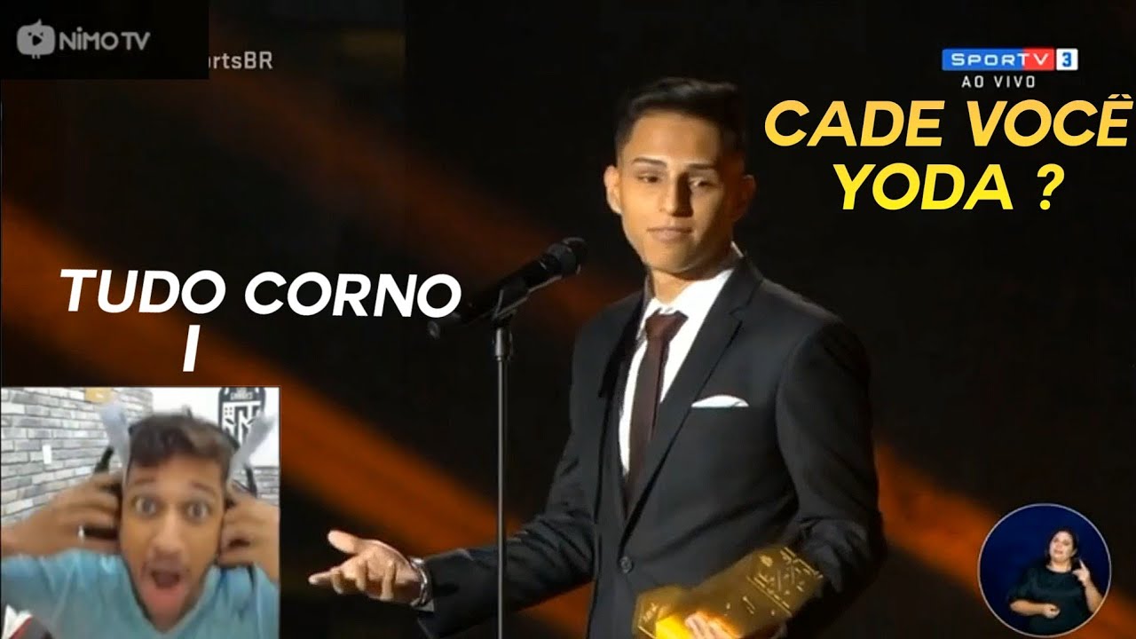 EL GATO REAGINDO AO NOBRU GANHAR 3 TROFÉUS DE FREE FIRE PRÊMIO SPORTS BR