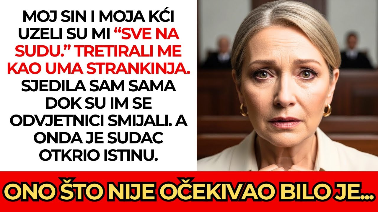 Moj sin i moja kći uzeli su mi SVE na sudu… dok sudac nije otkrio istinu ⚖️🔥