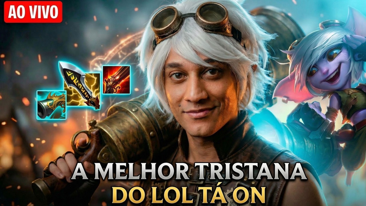 HOJE É DIA DE TREINO! LEAGUE OF LEGENDS LOL EL GATO LIVE AO VIVO TRISTAN - !LIVEPIX
