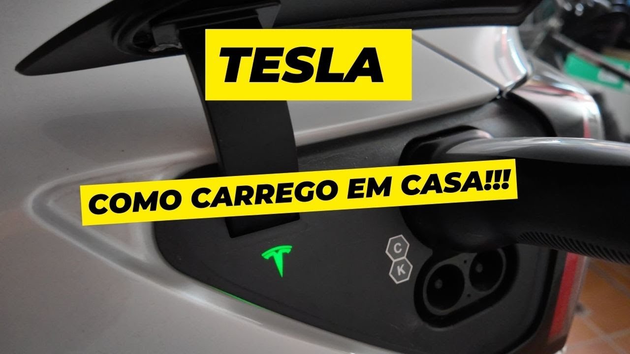 Como Carregar o Tesla em casa? 