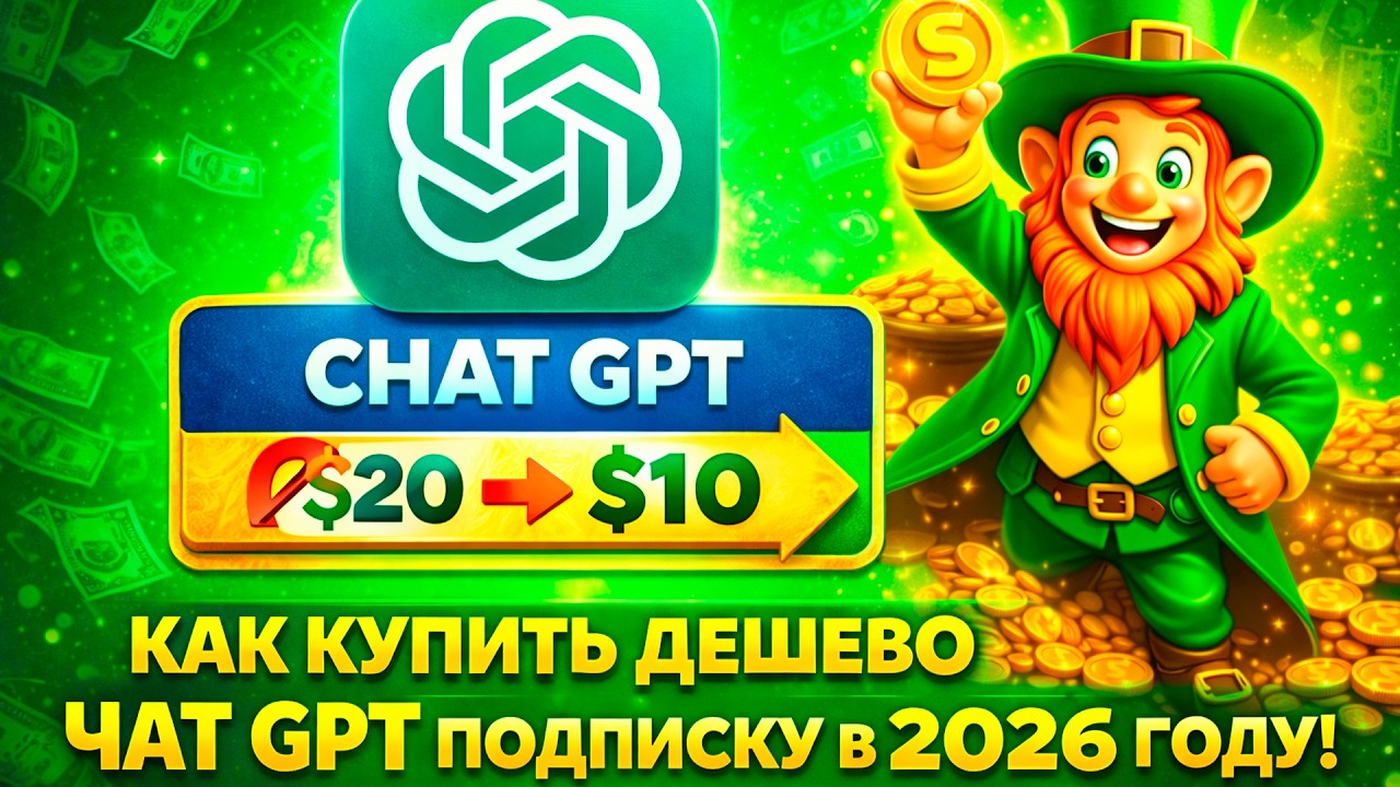 Как Купить Дешево Чат Gpt Подписку в 2026 Году!