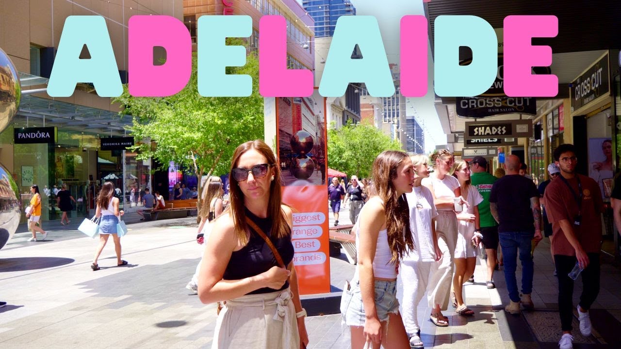 Adelaide 4K | Virtual Walk Tour - 60fps Adelaide City, Australia