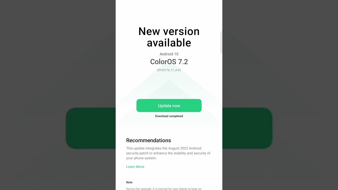 Android 10   oppo a15s software update 2022 September