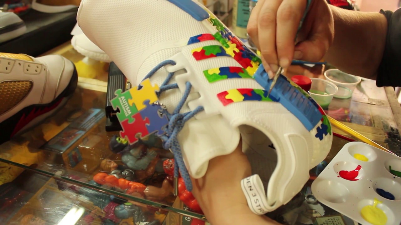 Custom Adidas NMD Autism Awareness KOS Kingofsneakers.com