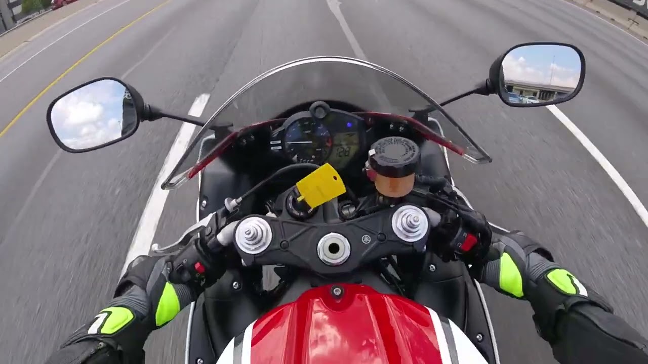 Test riding a 2011 R1 Big Bang