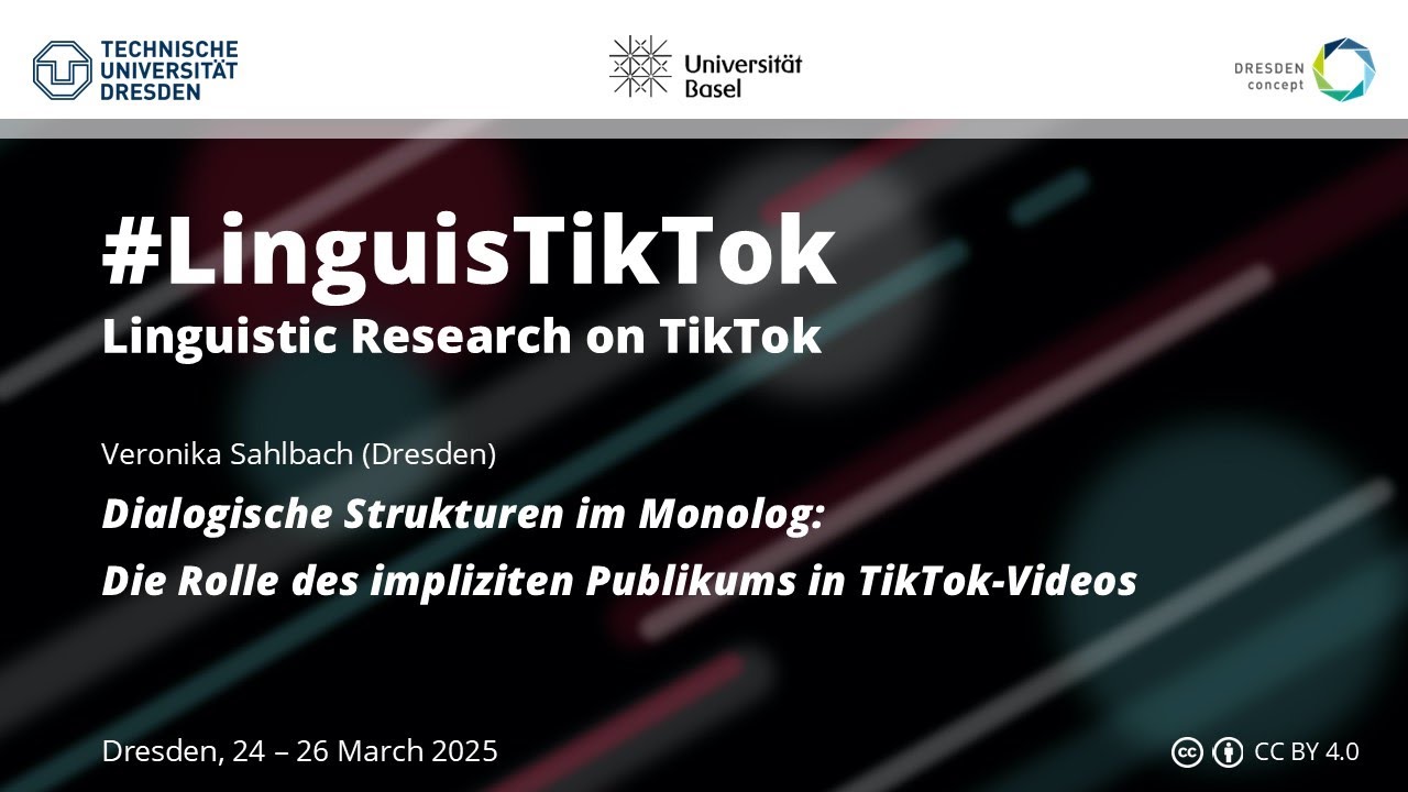 #LinguisTikTok 2025 | Veronika Sahlbach: Dialogische Strukturen im Monolog