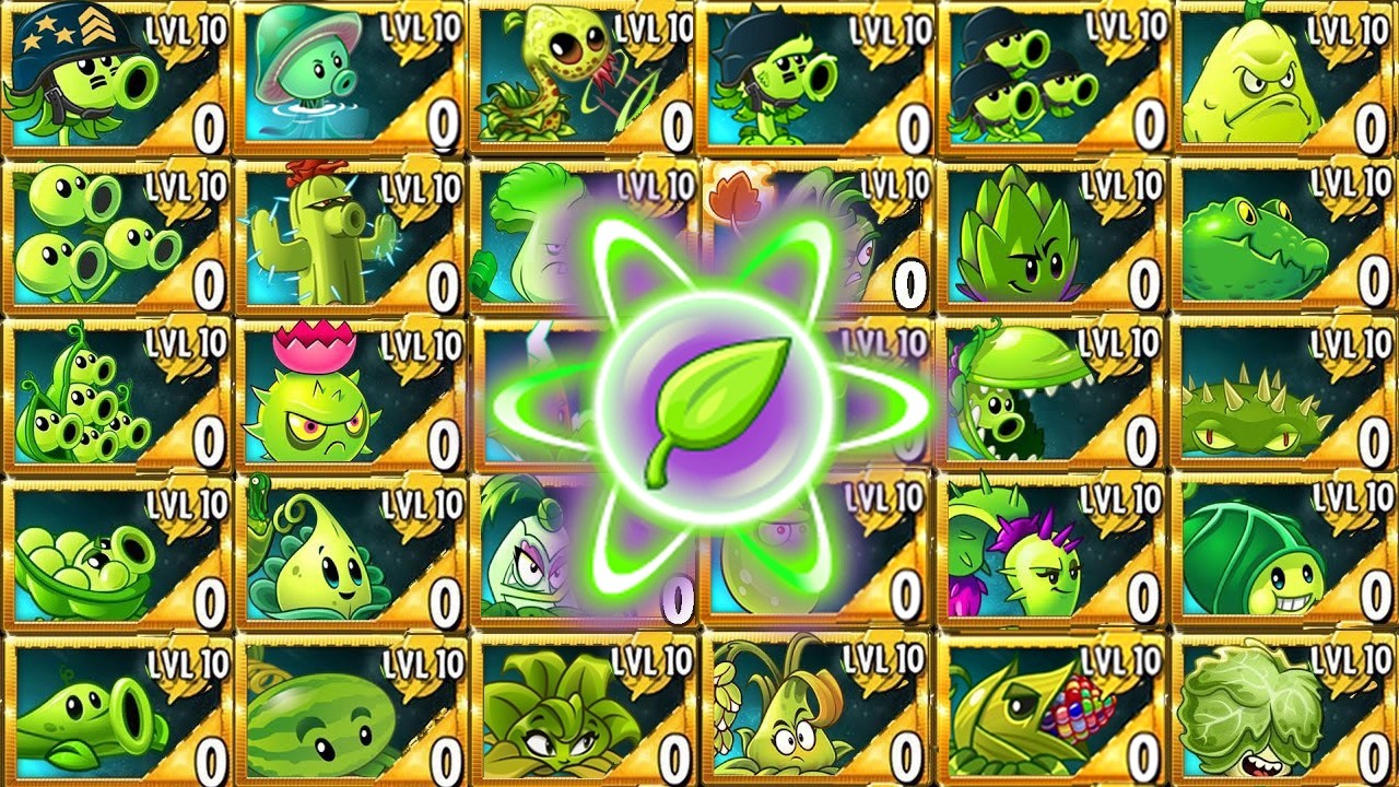 Random 48 Best GREEN Plants VS All Zombies - Who Will Win? - Pvz 2 Plant vs Plant
