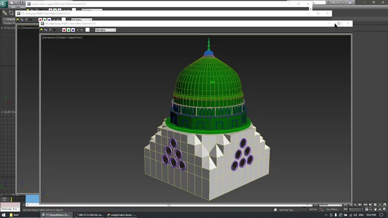 3ds max animation | Modeling mosque 3DS Max | Tutorial Part 4 | aligrafix