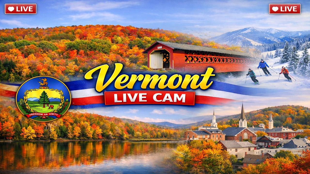 🔴 LIVE: Ultimate Vermont Webcam Tour 🎿 Killington, Stowe, Jay Peak, Smugglers' Notch & More | NOW!