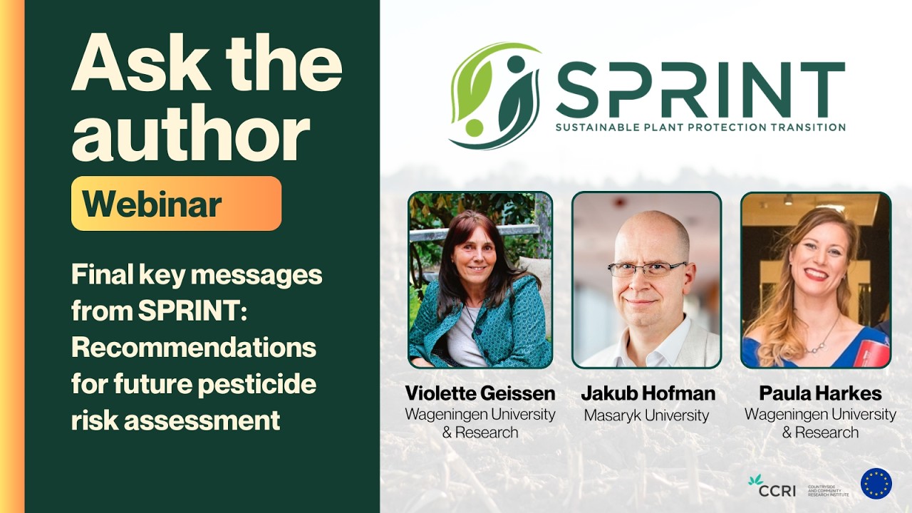 SPRINT ask the author: Final key messages - Recommendations for future pesticide risk assessment