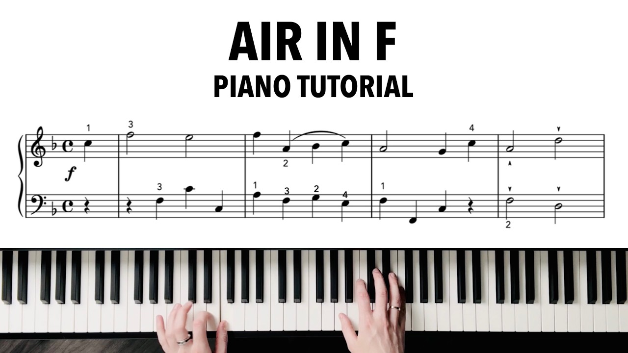 Beginner Piano Course Level 2 | 62. Air in F by J.C. Bach
