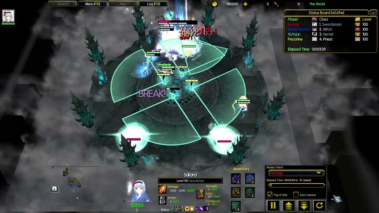 TWRPG Styrix 4 Man Swordsman Solo DPS
