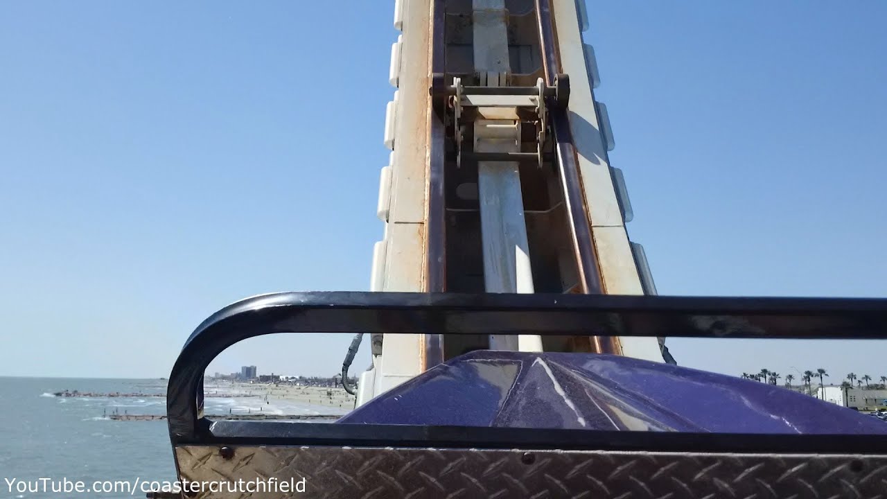 Cyclone (HD POV) Galveston Island Historic Pleasure Pier