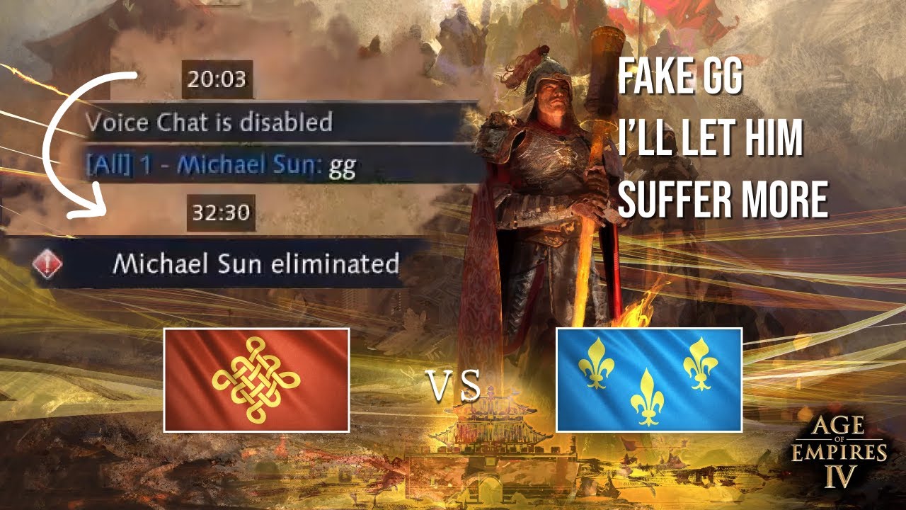 Age of Empires 4 - Chinese only VS French Rank Gameplay