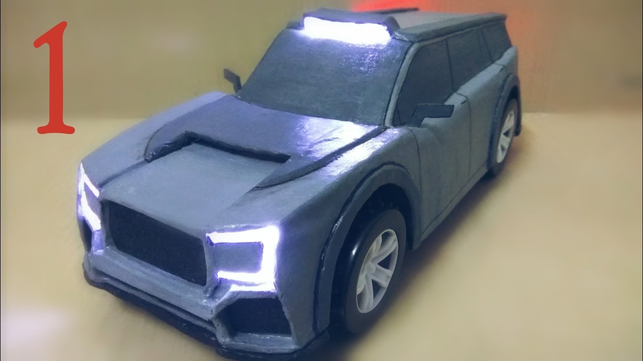 How To Make Electric Toy Car Using Cardboard And DC Motor || DIY Cardboard Car [ 4X4 SUV ]