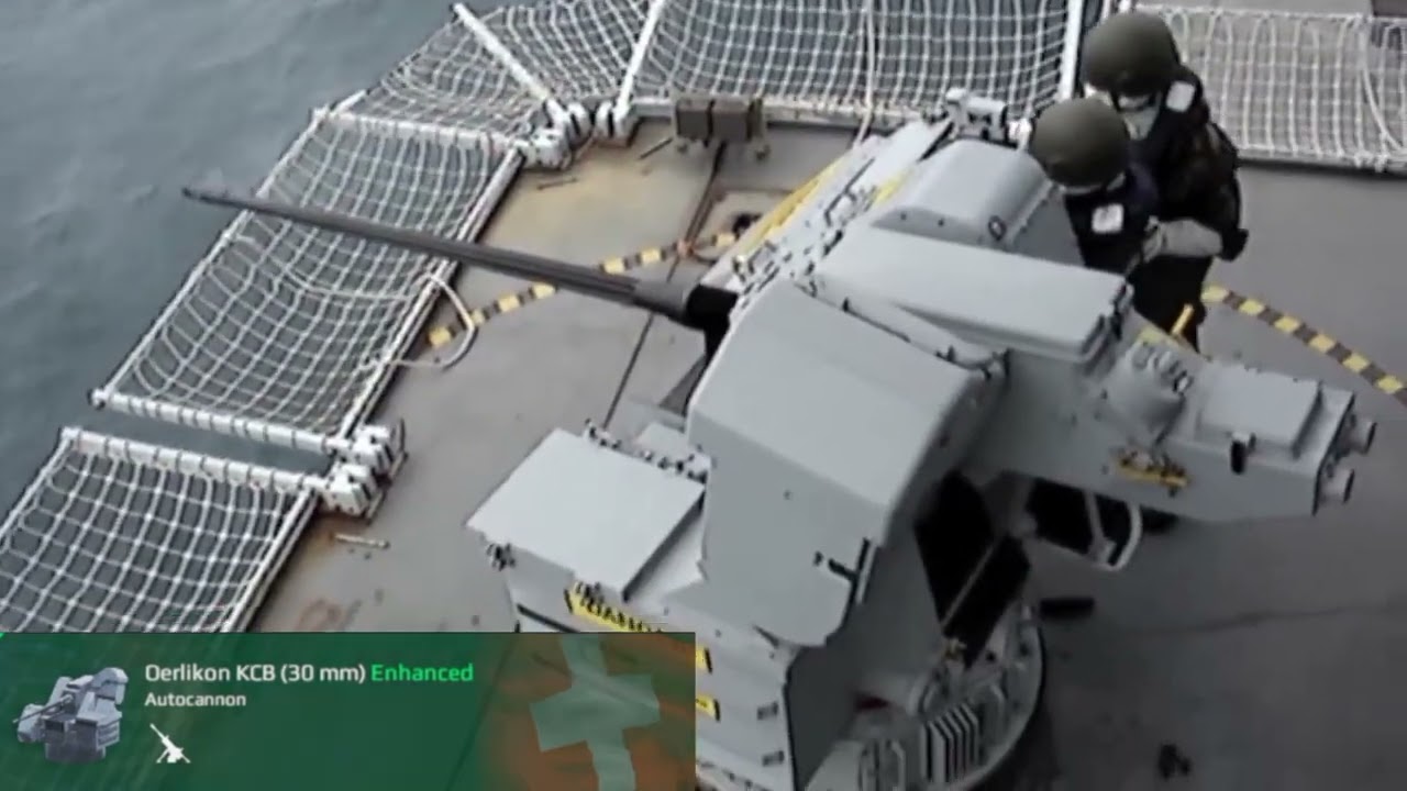 Autocannon from MORDERN warships in real life