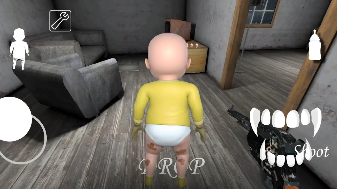 Playing As Baby In Yellow Granny Mod l Granny Grandpa Slendrina Spider in House Mod Menu 
