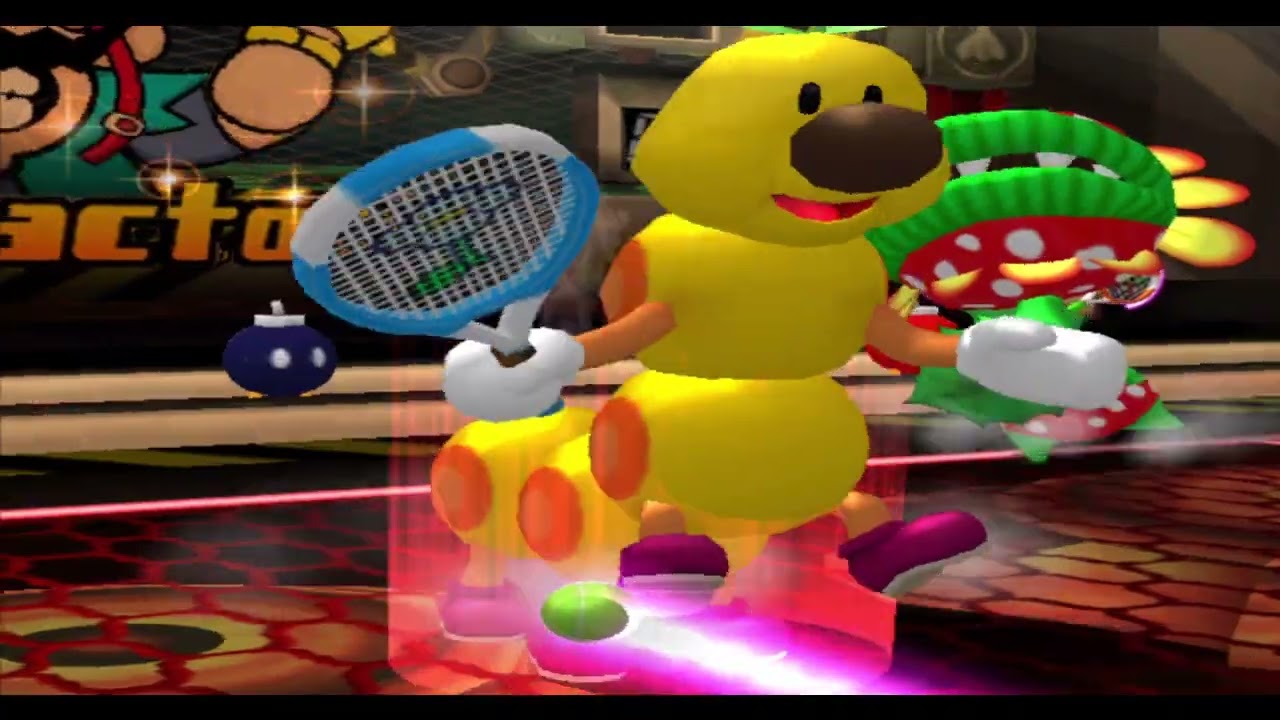 Mario Power Tennis Doubles Round Robin - Matchday 6 - Wiggler/Petey Piranha v Mario/Peach