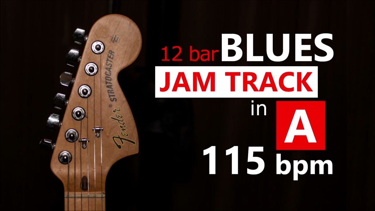 Blues Backing Track in A - (12 bar, 115 bpm)