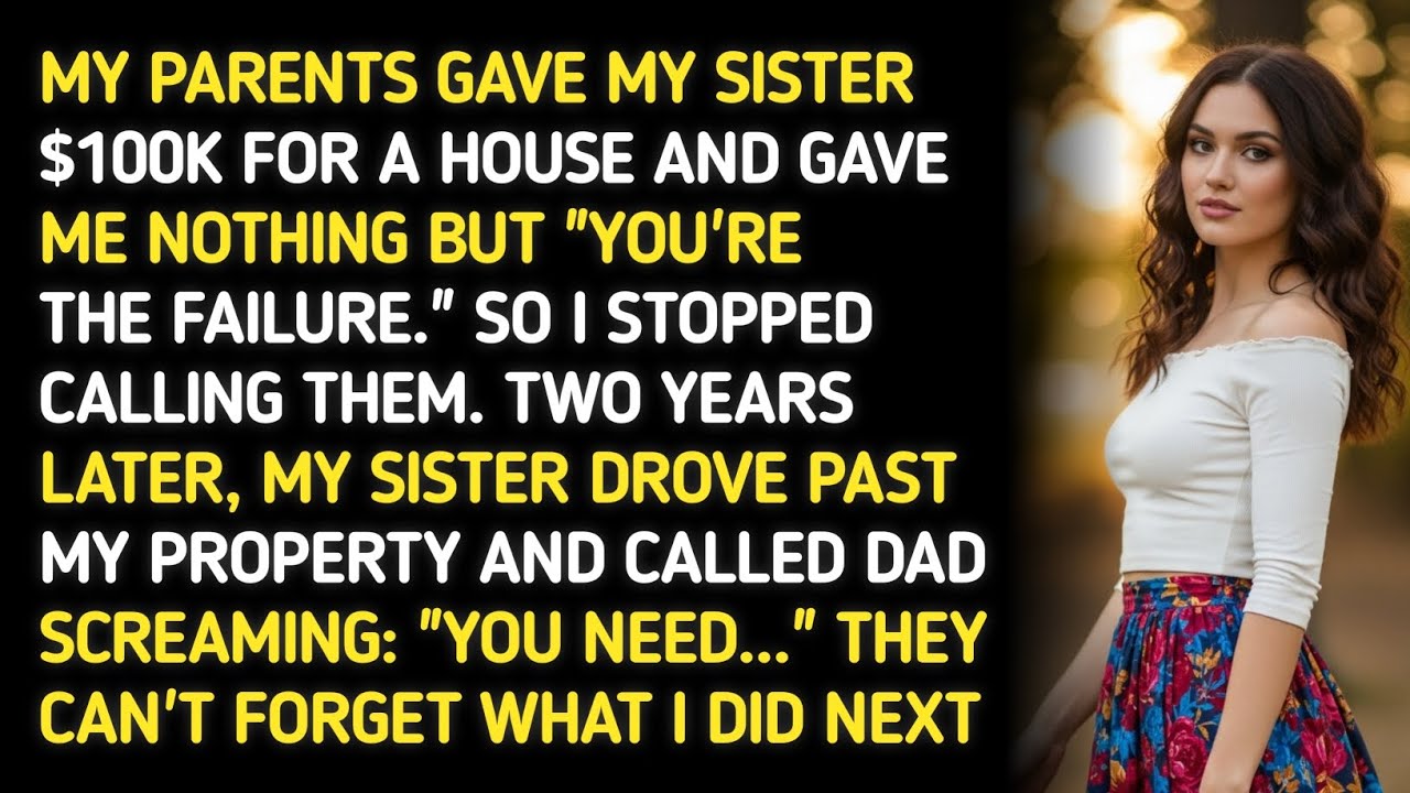 MY PARENTS GAVE MY SISTER $100K FOR A HOUSE AND GAVE ME NOTHING BUT “YOU’RE THE FAILURE.