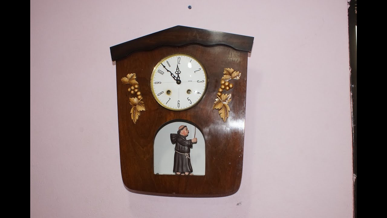 Antiguo Reloj de Automata Monje Les Fils de F. Romanet 