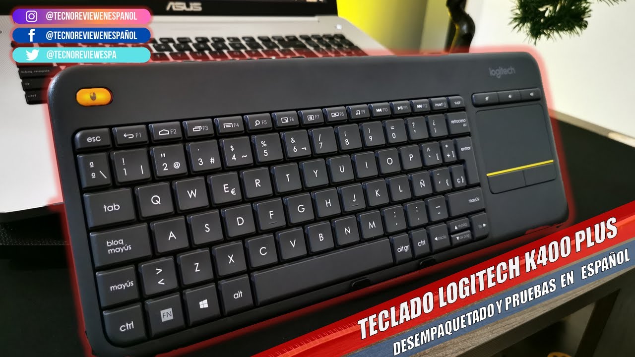 ☑️TECLADO INALAMBRICO LOGITECH K400 PLUS 2020, Desempaquetado y revisado de sus funciones y software