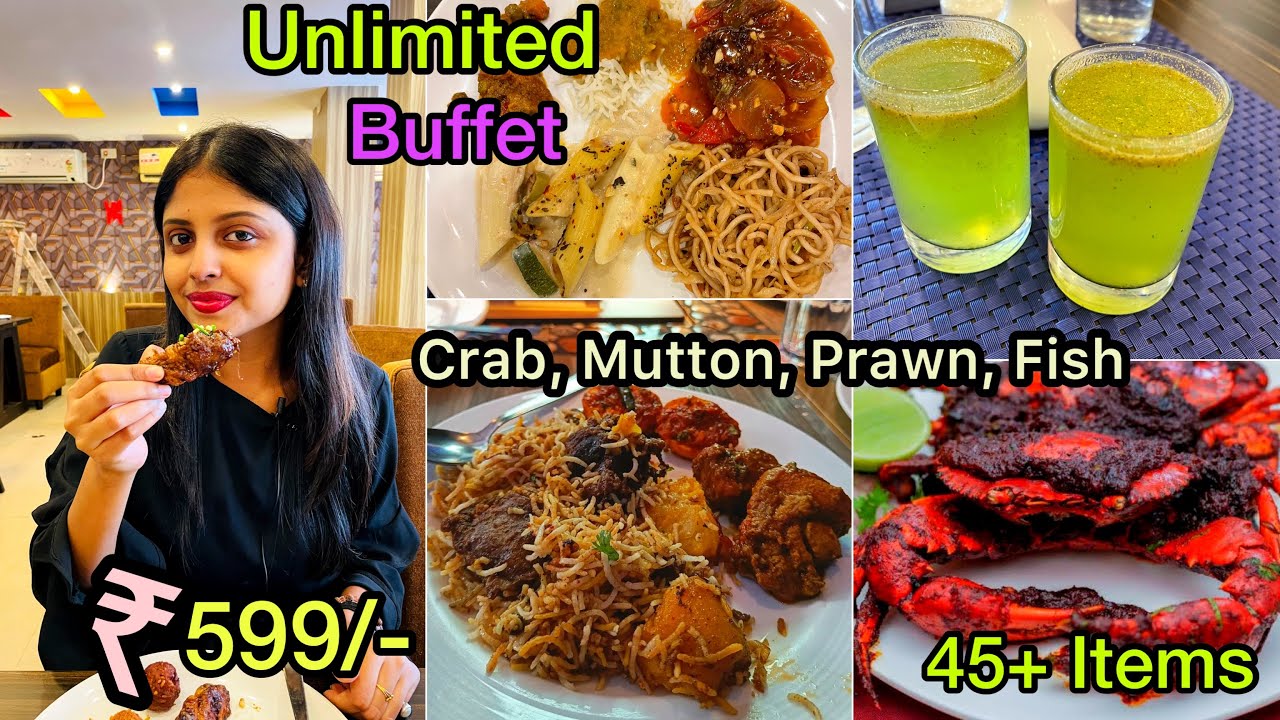 Unlimited  Buffet at ₹599😮 | Cheapest Buffet in Kolkata | The Air & Fire DumDum