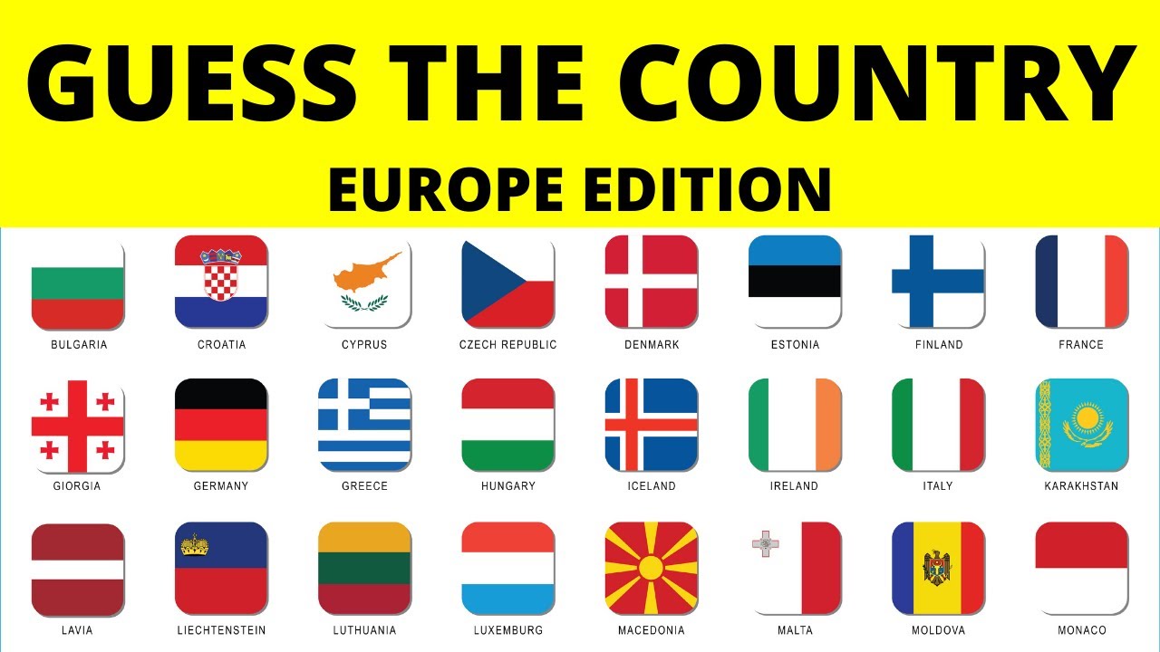 GUESS THE COUNTRY BY THE FLAG - EUROPE EDITION | GUESS THE COUNTRY QUIZ