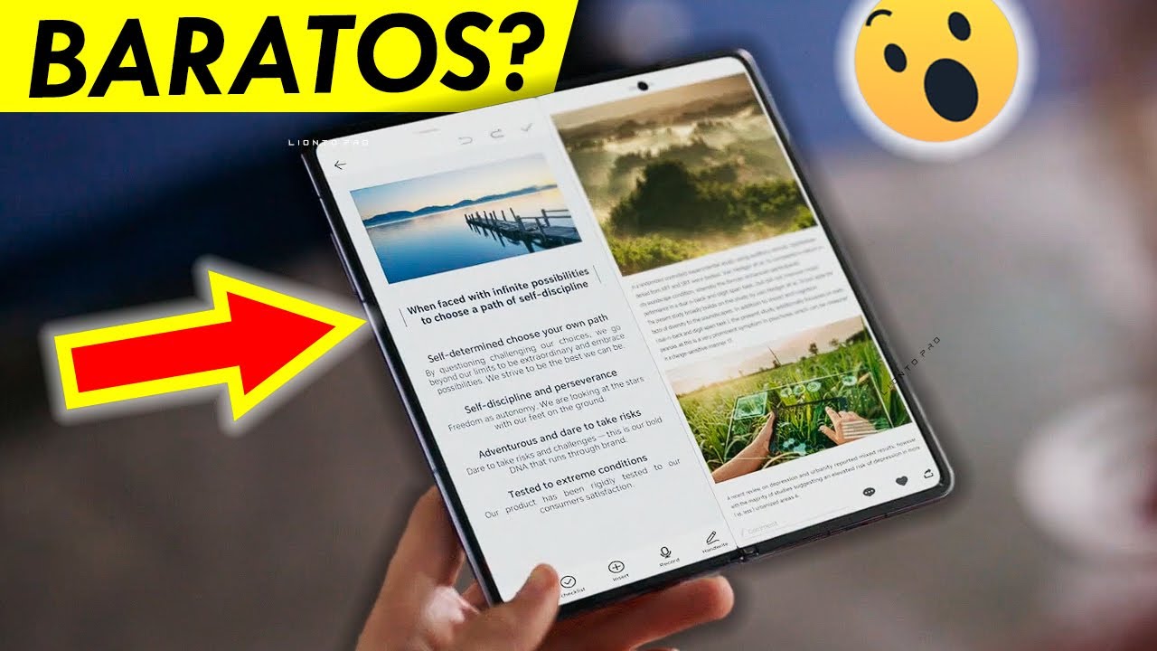 6 MEJORES Celulares Plegables y 'M&aacute;s BARATOS' que el Samsung Z Fold 5? (2024)