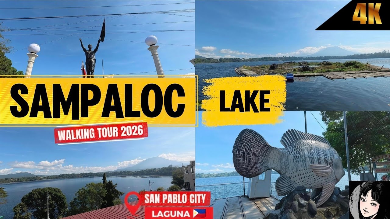 [4K PHILIPPINES] Walking Around Sampaloc Lake - San Pablo City, Laguna | Lakeside Tour 2026