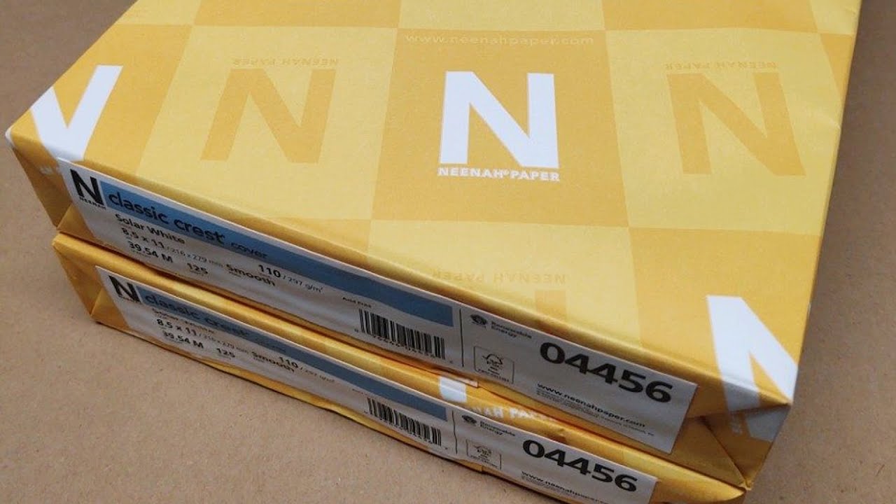 Обзор плотной бумаги Neenah Premium Cardstock 8.5 x 11 дюймов, 65 фунтов/176 г/м&sup2;, ярко-белая